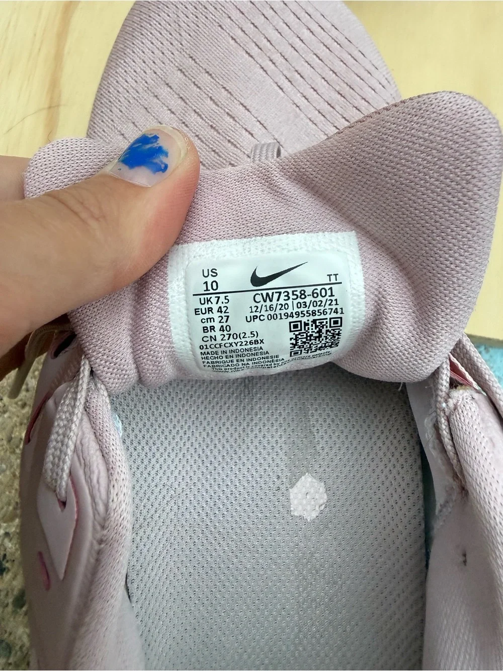 Nike Women's Athletic Sneakers in Dusty Pink